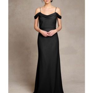 Jenny Yoo Sabine black bridesmaid dress
